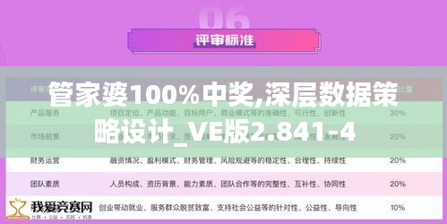 管家婆100%中奖,深层数据策略设计_VE版2.841-4