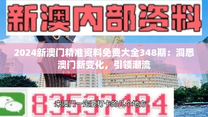 2024新澳门精准资料免费大全348期：洞悉澳门新变化，引领潮流