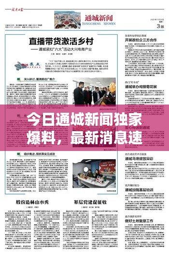 今日通城新闻独家爆料，最新消息速递
