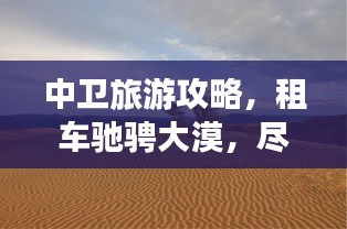 中卫旅游攻略，租车驰骋大漠，尽享风光无限！